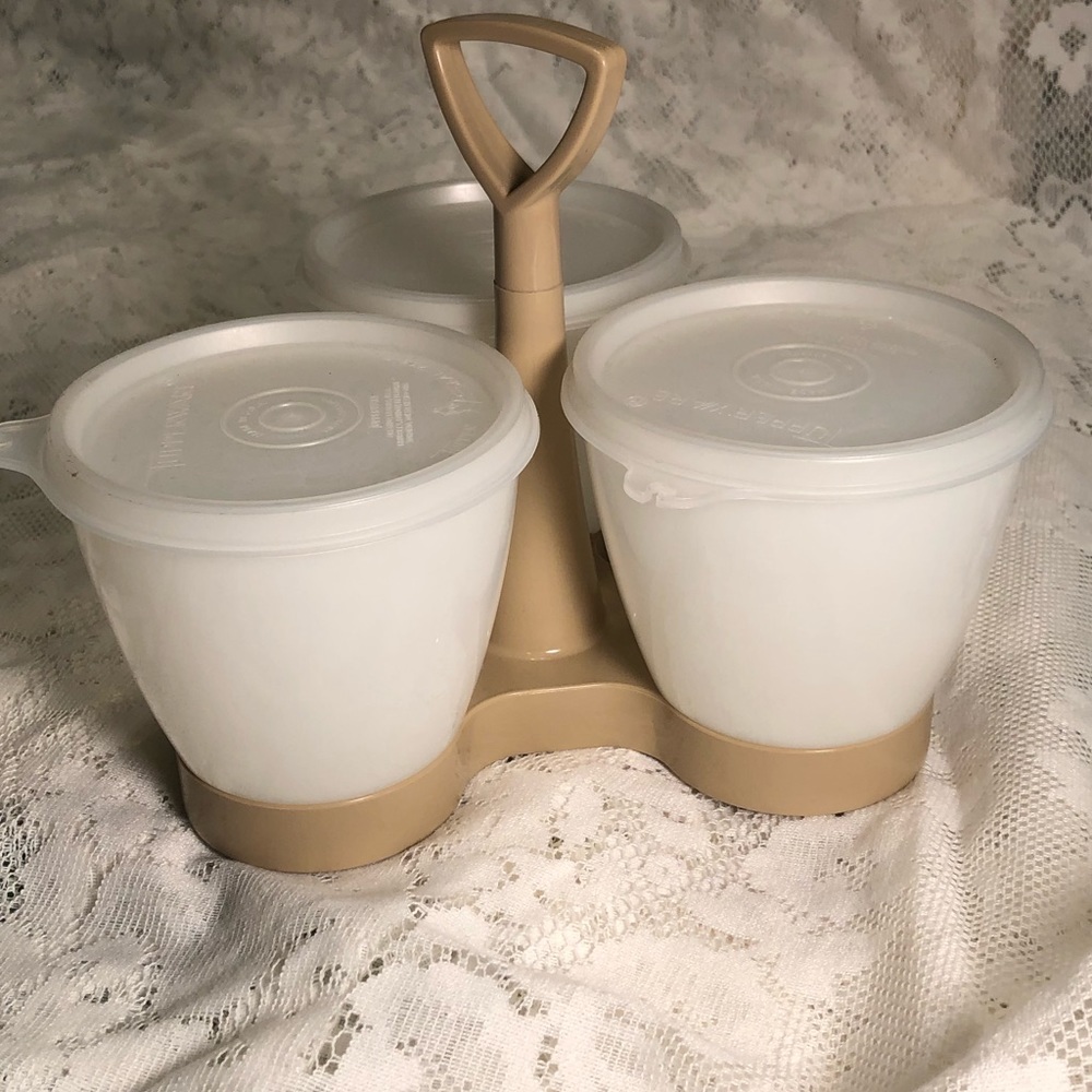 Vintage Tupperware Condiment Caddy